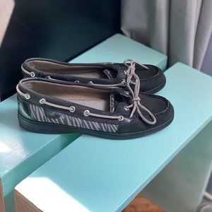 SPERRY Angelfish Topsider Boat Shoes - ZEBRA